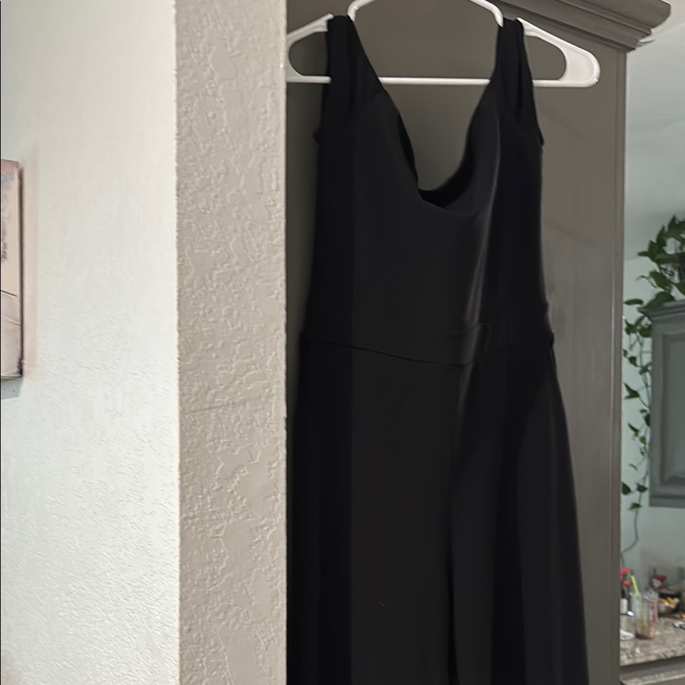 Express Black Sleeveless V-neck Jumpsuit